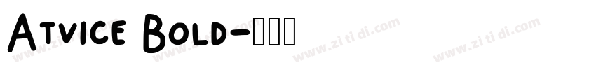 Atvice Bold字体转换